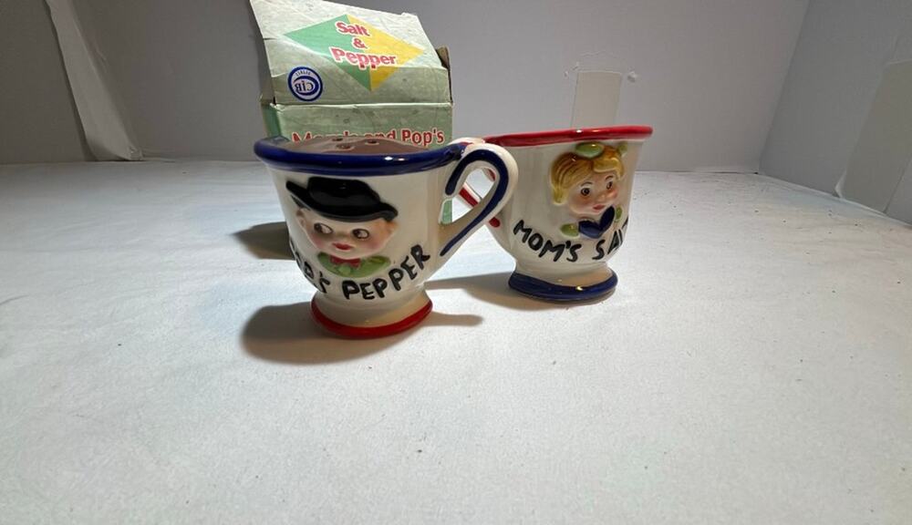 Vintage Mom's Salt and Pop's Pepper Shaker Set
